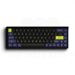 Bàn phím cơ FLEsport FL680SAM Night Black - silver switch (Gateron)