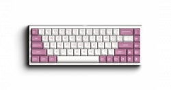Bàn phím cơ FLEsport FL680SAM Peach - white switch (Gateron)