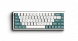 Bàn phím cơ FLEsport FL680SAM Aqua Green - silver switch (Gateron)