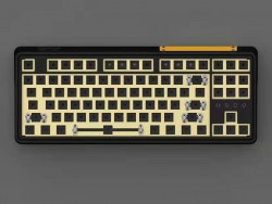 Bộ KIT bàn phím cơ CMK87 Black - Plate đồng