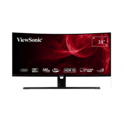 Màn hình ViewSonic VX3418-2KPC (34inch/WQHD/MVA/144Hz/1ms/300nits/HDMI+DP+Audio/Loa/Cong)