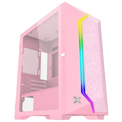 Vỏ case XIGMATEK GEMINI II PINK 3FB (EN48380) - PREMIUM GAMING M-ATX, KÈM 03 FAN XIGMATEK X22B