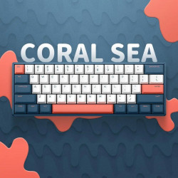 Bàn phím cơ IQUNIX F60-2020 60% Hot-Swappable Coral Sea