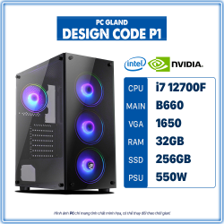 PC GL DESIGN CODE P1 I7-12700F - VGA GTX 1650
