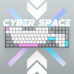 Bàn phím cơ IQUNIX F96 Cyber Space Wireless Red Switch (RGB Cherry)