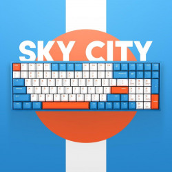 Bàn phím cơ IQUNIX F96 Sky City Wireless Red Switch (RGB Cherry)