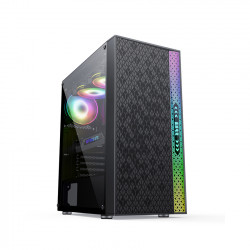Vỏ Case SAMA 2056 (Mid Tower/Màu Đen/Kèm sẵn 3 Fan RGB)
