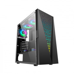Vỏ Case SAMA 2055 (Mid Tower/Màu Đen/Kèm sẵn 3 Fan RGB)