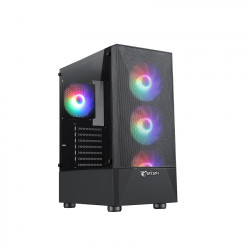 Vỏ Case Jetek GAME R3 BLACK (Mid Tower/Màu Đen/Kèm sẵn 3 Fan)