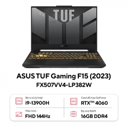 Laptop Asus Gaming TUF FX507VV4-LP382W (i9 13900H/16GB RAM/512GB SSD/15.6 FHD 144hz/RTX 4060 8GB/Win11/Xám)