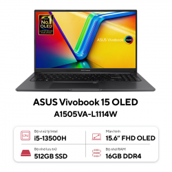 Asus Vivobook 15 OLED A1505VA - L1114W (i5 13500H/16GB RAM/512GB SSD/15.6 Oled/Win11/Đen)