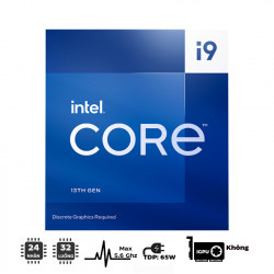 CPU Intel Core i9-13900F (up to 5.6Ghz, 24 nhân 32 luồng, 36MB Cache, 65W) - Socket Intel LGA 1700/Raptor Lake) 