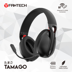 Tai nghe không dây FANTECH LIGHTWEIGHT TAMAGO BLACK