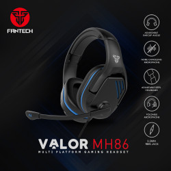 Tai nghe FANTECH MH86 VALOR BLACK