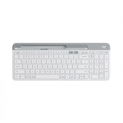 Bàn phím không dây Logitech K580 Pale Grey (USB/Bluetooth/Trắng)