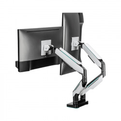 GIÁ ĐỠ 2 MÀN HÌNH HUMANMOTION T9 PRO II DUAL MÀU TRẮNG (23-43 INCH)