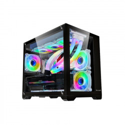 Vỏ Case VITRA CRYSTAL S1 PRO BLACK - VER.2023 RAD 360 ( MINI TOWER/ MÀU ĐEN)