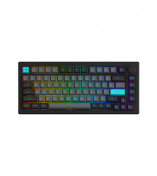 Bàn phím cơ AKKO 5075B Plus Black & Cyan (Multi-modes / RGB / Hotswap / Gasket mount)