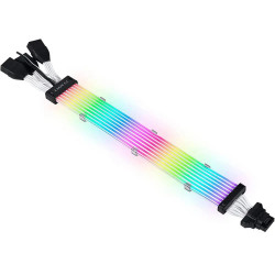 Dây nguồn nối dài Lian Li Strimer Plus V2 12VHPWR – PW168-8PV2 – 3×8-PIN to 12+4-PIN 8 light guides