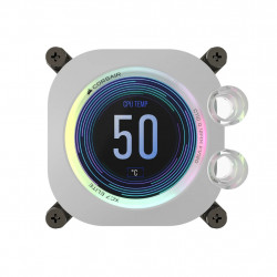 Block CPU Corsair Hydro X iCUE XC7 RGB ELITE LCD CPU Water Block - White