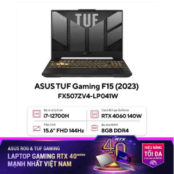 Laptop ASUS TUF Gaming F15 FX507ZV4-LP041W (Intel® Core™ i7-12700H | 8GB | 512GB | RTX™ 4060 8GB | 15.6-inch FHD 144Hz | Win 11| Jaeger Gray)