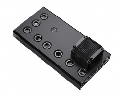 Pump tank combo Bykski 240 Universal Distro Plate Enhanced Protection with Full Armor PMMA w/ 5v Addressable RGB (RBW) - (RGV-DDC-X-TK240)