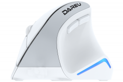 Chuột không dây DAREU LM108B White (ERGO - Dual Mode: Bluetooth + 2.4G)
