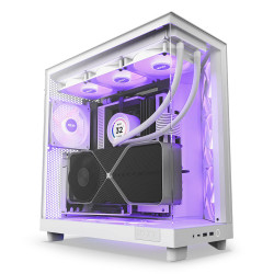 Vỏ case NZXT H6 Flow WHITE RGB