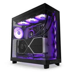 NZXT H1 CA-H16WR-W1-US Matte White SGCC Steel / Tempered Glass Mini-ITX  Computer Case with 650W SFX-L 80Plus Gold Fully Modular Power Supply and  140mm