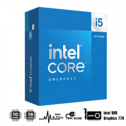 CPU INTEL CORE I5-14400 (UP TO 4.7GHZ, 10 NHÂN 16 LUỒNG, 20MB CACHE, 65W) - SOCKET INTEL LGA 1700/RAPTOR LAKE