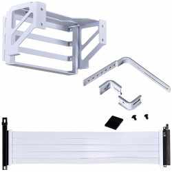 Giá dựng dọc VGA Lian Li O11DE-2X | 2W Upright GPU Kit cho case O11 Dynamic EVO kèm dây PCI-E 4.0 Riser - O11DE 2X White