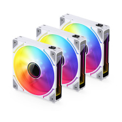 FAN CASE JONSBO ZH-120B White infinity (3in1, Ghép nối không dây)
