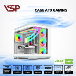 VỎ CASE ACER V950 BLK ATX GAMING - WHITE ( TYPE C )