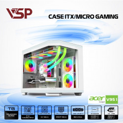 VỎ CASE ACER V951 BLK M-ATX GAMING - WHITE ( TYPE C )