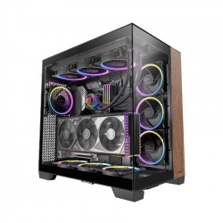 Vỏ case ANTEC C8 Wood Black (e-ATX/Màu đen mặt gỗ)
