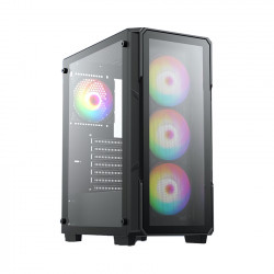 Vỏ Case VSP KA27 Đen (ATX/Mid Tower/Màu Đen/4fan)