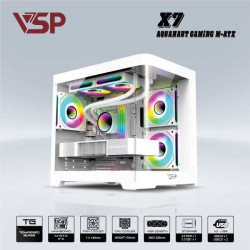 Vỏ Case VSP AQUANAUT PRO GAMING M-ATX X7 - TRẮNG