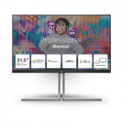 Màn hình AOC Graphic Pro U32U3CV/74 (31.5 Inch/UHD/NANO IPS/60Hz/4ms/Loa/RJ45/HDR400/USB-C 96W)