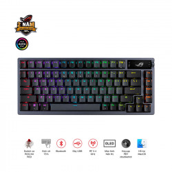 Bàn phím cơ ASUS ROG AZOTH NX Đen Red Switch (Wireless/Bluetooth/USB/OLED-SCR)
