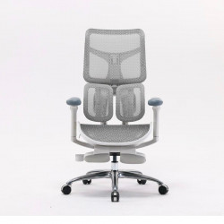 Ghế công thái học Sihoo S100C-B103JT (Màu trắng, có kê chân)