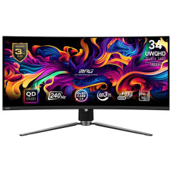 MÀN HÌNH MSI MPG 341CQPX QD-OLED – 34 inch UWQHD QD-OLED | 240Hz | 0.03ms | Type-C | Curved Monitor