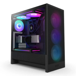 Vỏ case NZXT H5 Flow RGB 2024 – Black – Compact Mid-tower Airflow Case