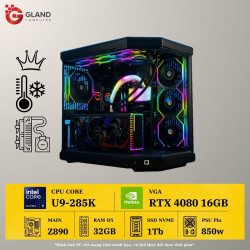 PC GAMING GLAND AQUA P4 U9 285K - VGA RTX 4080 16GB