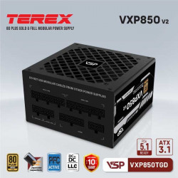 PSU VSP TEREX VXP850TGD v2 - 850W (80Plus Gold/ATX3.1/PCIE5.1/full modular)