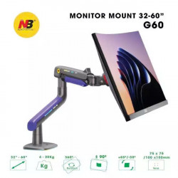 Giá treo màn hình North Bayou G60 Gaming - Đen xám, Led RGB | 32 - 60 inch