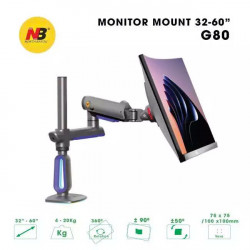 Giá treo màn hình North Bayou G80 Gaming - Đen xám, Led RGB | 32 - 60 inch