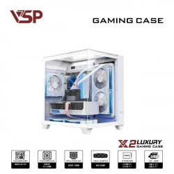 Vỏ Case VSP X2 LUXURY WHITE (MATX/Mid Tower/Màu Trắng)