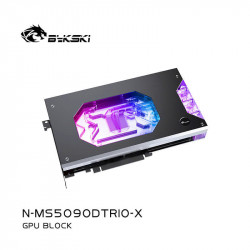 Block vga BYKSKI Geforce RTX 5090 MSI Gaming Trio with Backplate ( MSI GeForce RTX 5090 )