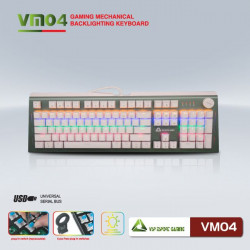 Bàn phím cơ gaming Edra EK315X Gray Black (Usb/Abs/Optical Switch/Led Rainbow)
