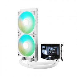 Tản nhiệt nước CPU AIO TRYX PANORAMA 240 ARGB White (Màn 2k 6.5"/Bơm ASETEK 8v2)